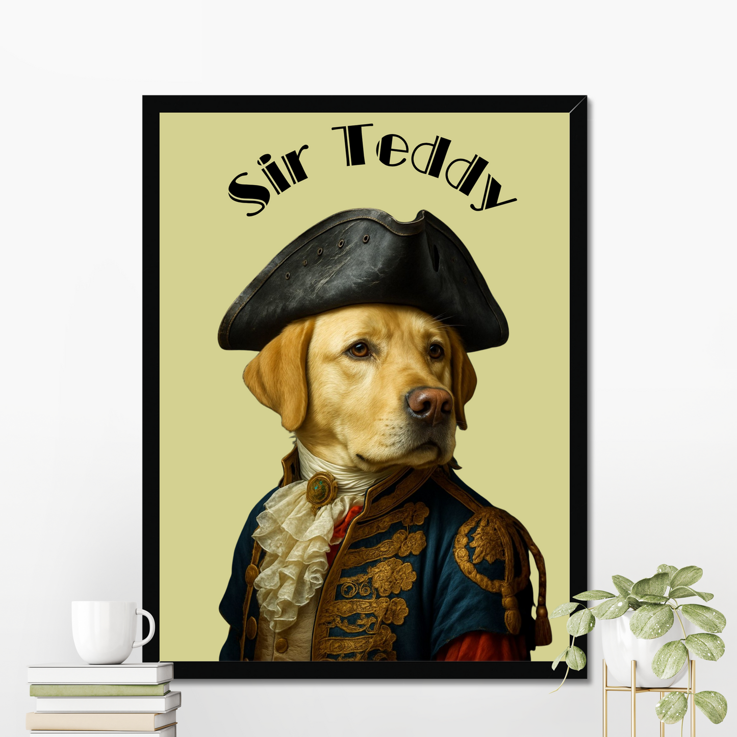 Custom Royal Pet Portrait – Renaissance Style
