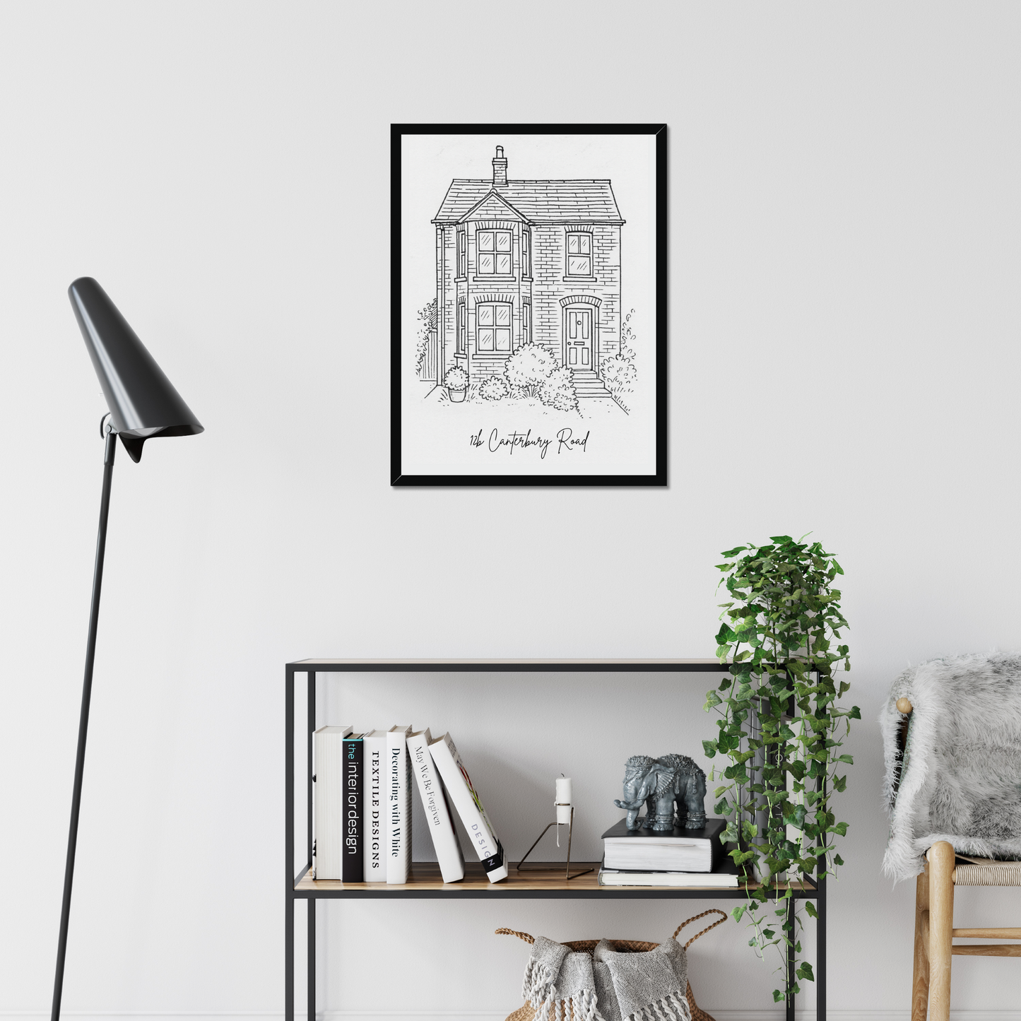 Custom House Line Illustration – Personalised Home Portrait