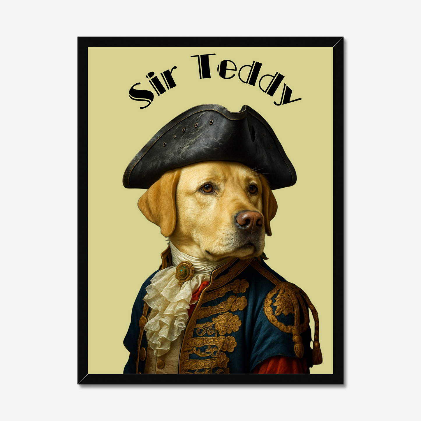 Custom Royal Pet Portrait – Renaissance Style