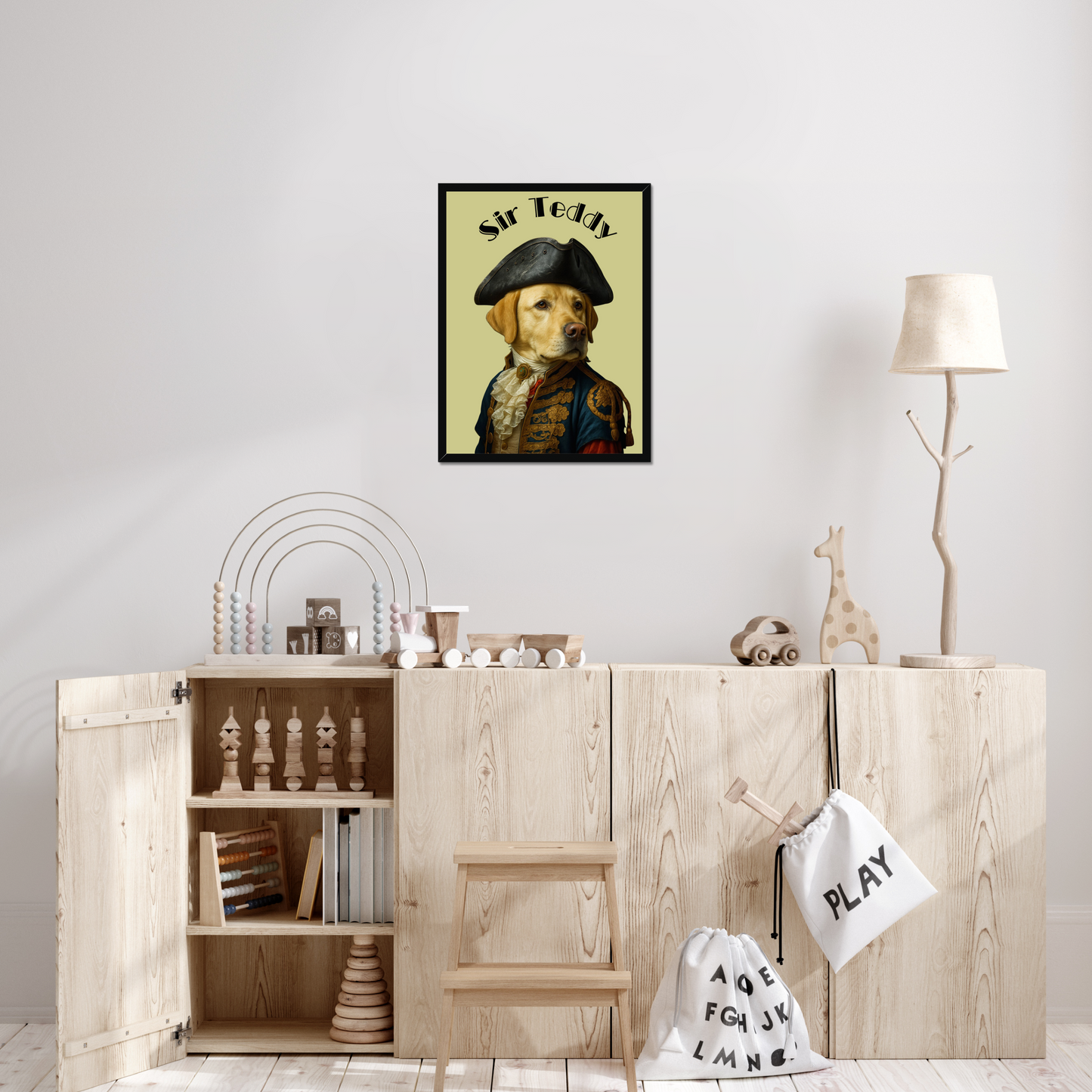 Custom Royal Pet Portrait – Renaissance Style